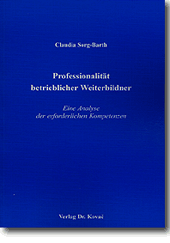 Doktorarbeit: Professionalität betrieblicher Weiterbildner