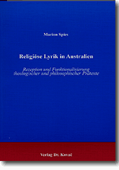 Habilitation: Religiöse Lyrik in Australien