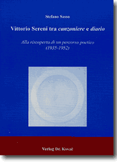 Vittorio Sereni tra canzoniere e diario (Doktorarbeit)