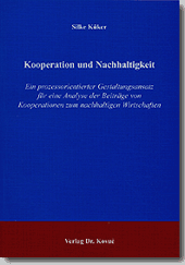 Doktorarbeit: Kooperation und Nachhaltigkeit