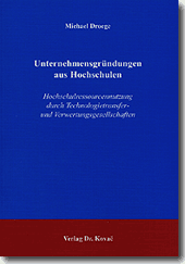 Forschungsarbeit: Unternehmensgründungen aus Hochschulen