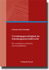 Verteilungsgerechtigkeit im Scheidungsunterhaltsrecht (Doktorarbeit) Verteilungsgerechtigkeit im Scheidungsunterhaltsrecht (Doktorarbeit)