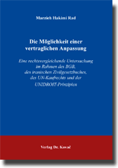 Dissertation: Die Möglichkeit einer vertraglichen Anpassung