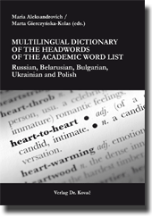 Wörterbuchs: Multilingual Dictionary of the Headwords of the Academic Words List