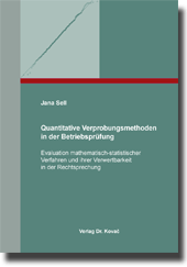 Dissertation: Quantitative Verprobungsmethoden in der Betriebsprüfung