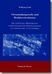 Dissertation: Versammlungsrecht und Rechtsextremismus