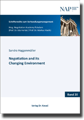  Doktorarbeit: Negotiation and its Changing Environment