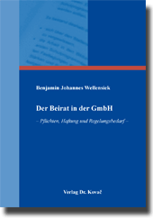 Der Beirat in der GmbH (Doktorarbeit) Der Beirat in der GmbH (Doktorarbeit)
