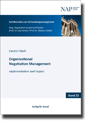 Doktorarbeit: Organizational Negotiation Management