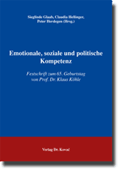 Festschrift: Emotionale, soziale und politische Kompetenz