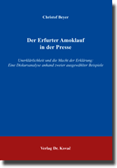 Magisterarbeit: Der Erfurter Amoklauf in der Presse