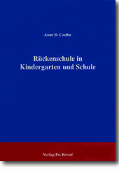 Rückenschule in Kindergarten und Schule (Forschungsarbeit)
