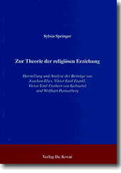 Zur Theorie der religiösen Erziehung (Forschungsarbeit)