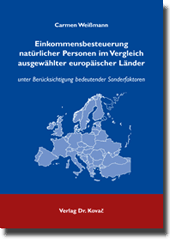 Doktorarbeit: Einkommensbesteuerung natürlicher Personen im Vergleich ausgewählter europäischer Länder