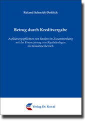 Dissertation: Betrug durch Kreditvergabe