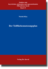 Doktorarbeit: Der Teilflächennutzungsplan