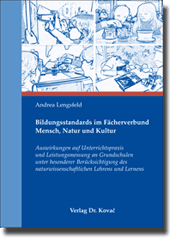 Dissertation: Bildungsstandards im Fächerverbund Mensch, Natur und Kultur