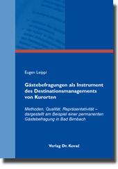Doktorarbeit: Gästebefragungen als Instrument des Destinationsmanagements von Kurorten