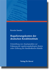 Dissertation: Regulierungskosten der deutschen Kreditinstitute