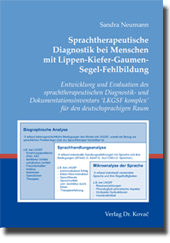 Sprachtherapeutische Diagnostik bei Menschen mit Lippen-Kiefer-Gaumen-Segel-Fehlbildung (Doktorarbeit)