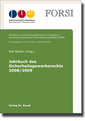 Jahrbuch des Sicherheitsgewerberechts 2008/2009 (Tagungsband)