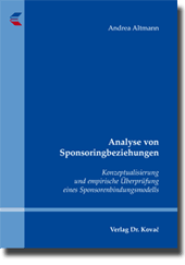 Analyse von Sponsoringbeziehungen (Dissertation)