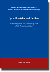 Festschrift: Sprachkontakte und Lexikon