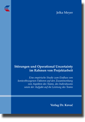 Dissertation: Störungen und Operational Uncertainty im Rahmen von Projektarbeit