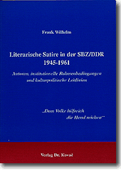 : Literarische Satire in der SBZ/DDR 1945 - 1961