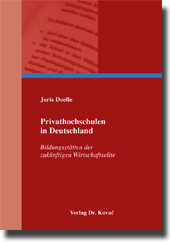 Doktorarbeit: Privathochschulen in Deutschland