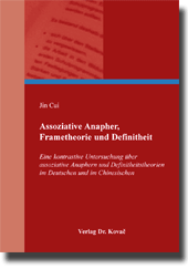 Assoziative Anapher, Frametheorie und Definitheit (Dissertation) Assoziative Anapher, Frametheorie und Definitheit (Dissertation)