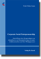 Doktorarbeit: Corporate Social Entrepreneurship