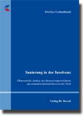 Dissertation: Sanierung in der Insolvenz