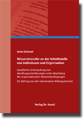 Dissertation: Wissenstransfer an der Schnittstelle von Individuum und Organisation