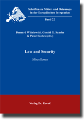 Sammelband: Law and Security
