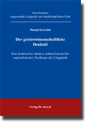 Doktorarbeit: Der geisteswissenschaftliche Denkstil