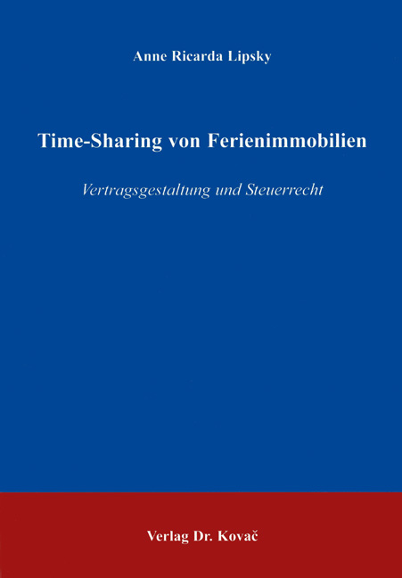 Time-Sharing von Ferienimmobilien (Doktorarbeit)