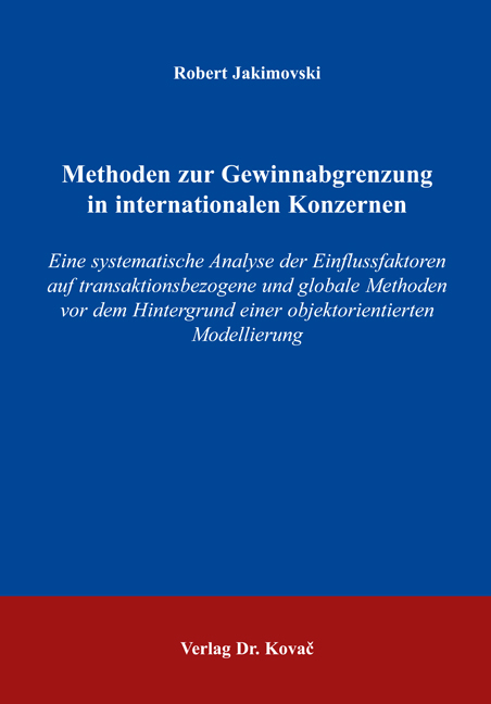 Methoden zur Gewinnabgrenzung in internationalen Konzernen (Forschungsarbeit)