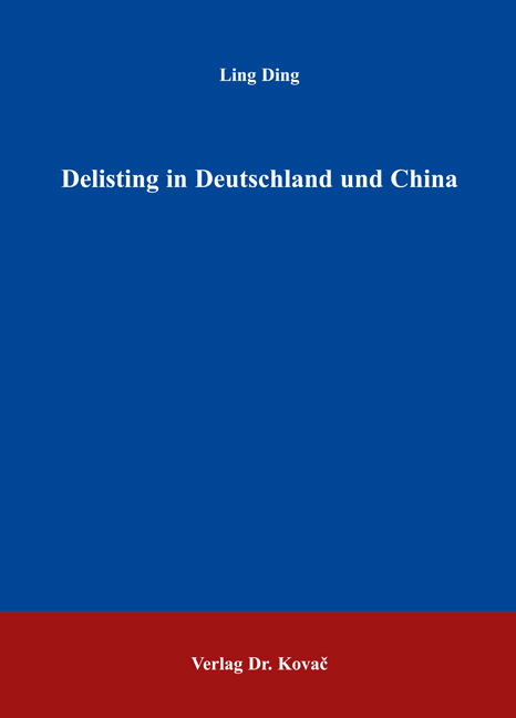 Delisting in Deutschland und China (Dissertation)
