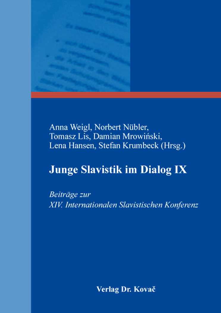 Cover: Junge Slavistik im Dialog IX