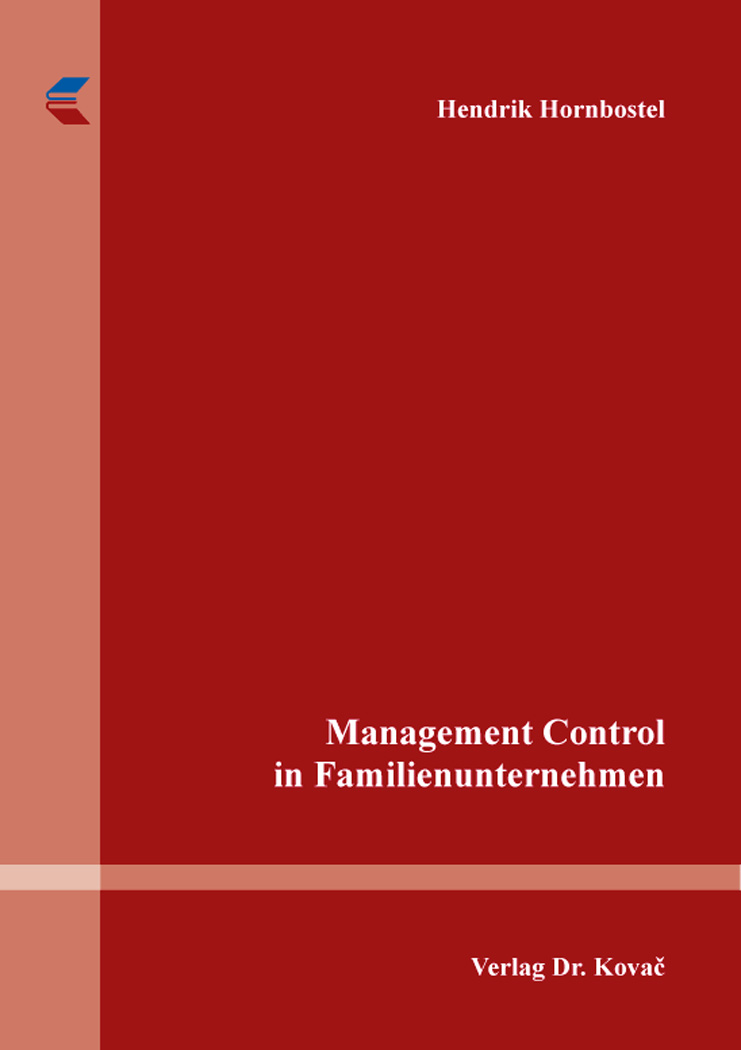 Cover: Management Control in Familienunternehmen