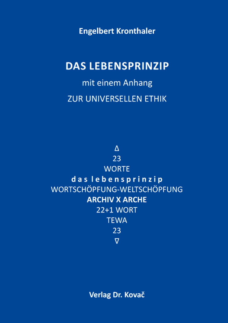 Cover: Das Lebensprinzip