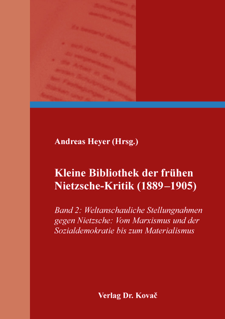 Cover: Kleine Bibliothek der frühen Nietzsche-Kritik (1889–1905)