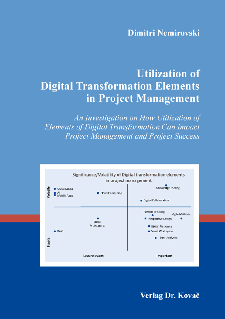 Cover: Utilization of Digital Transformation Elements in Project Management