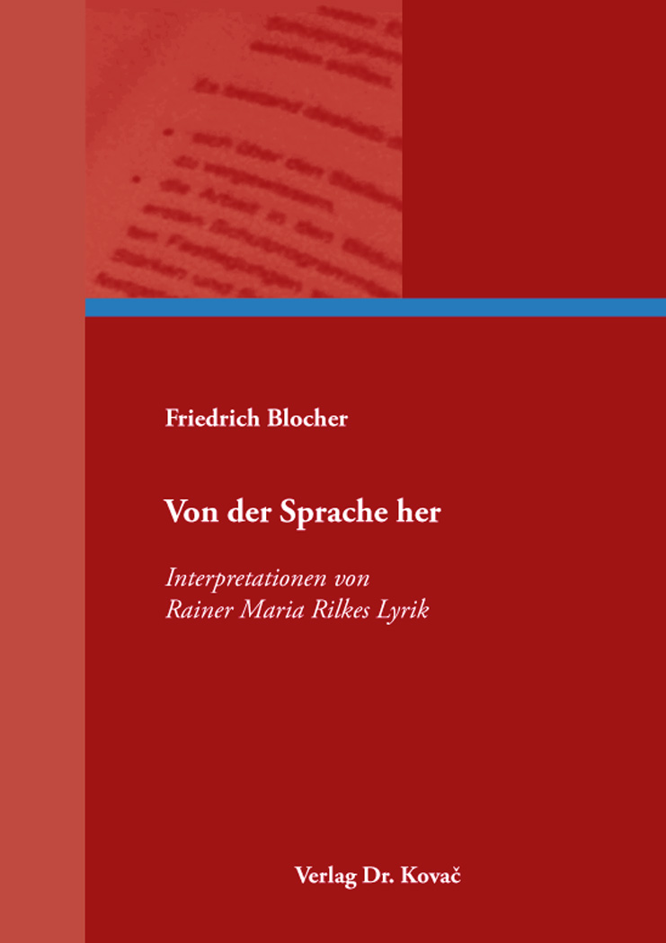 Cover: Von der Sprache her