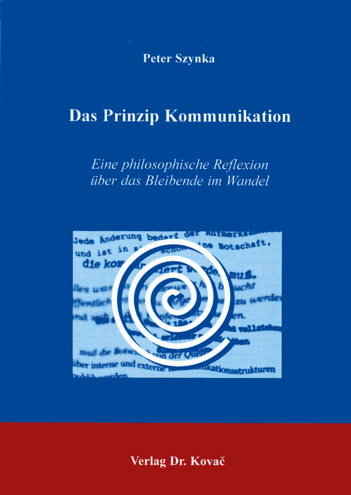 Cover: Das Prinzip Kommunikation