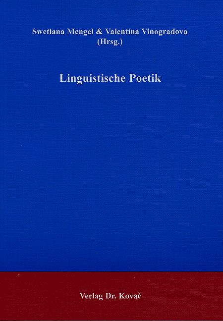 Cover: Linguistische Poetik