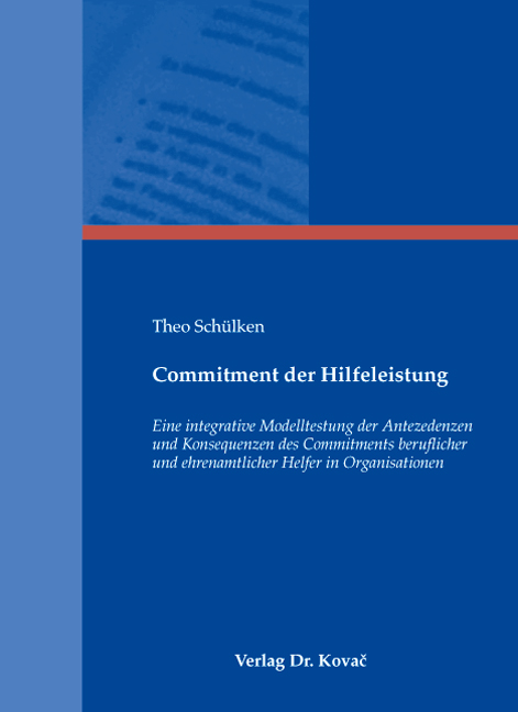 Commitment der Hilfeleistung (Doktorarbeit) Commitment der Hilfeleistung (Doktorarbeit)
