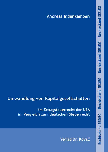 Cover: Umwandlung von Kapitalgesellschaften