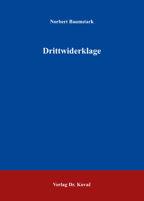 Cover: Drittwiderklage